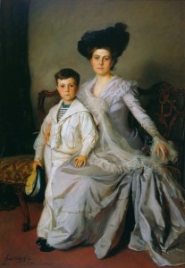 Minot, Mrs Joseph Grafton, née Honora Elizabeth Temple Winthrop, and her son Grafton 6333