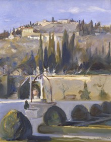 Landscape: View of Fiesole from the Villa Sparta at San Domenico di Fiesole, Home of Princess Helen of Romania 3990