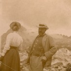 1900 August Sir Ernest Cassel and possibly Lucy de László,Riederfurka, Switzerland