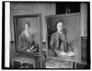 President Calvin Coolidge 4169 and Mrs Coolidge 4171 on display at the White House